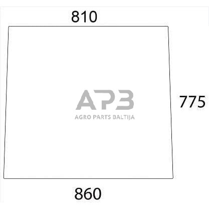 Priekinis kabinos stiklas 09241210010N Priekinis kabinos stiklas 09241210010N