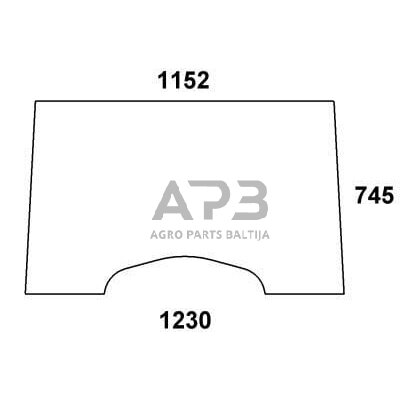Priekinis kabinos stiklas X serijos RT6005028923N Priekinis kabinos stiklas X serijos RT6005028923N