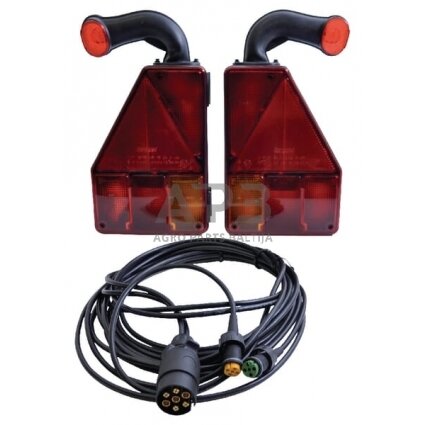 Priekabos žibintų komplektas su laidu 5 metrų Aspöck 827029007 1 Priekabos žibintų komplektas su laidu 5 metrų Aspöck 827029007 1