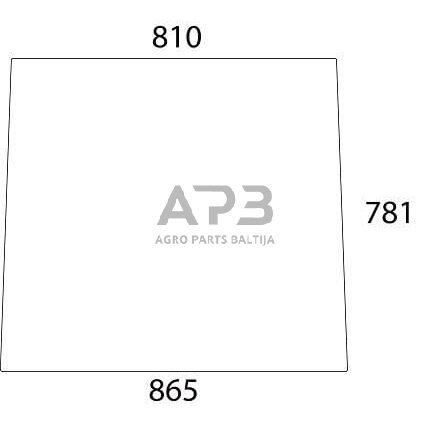Priekinis kabinos stiklas viršutinis 09231210010N Priekinis kabinos stiklas viršutinis 09231210010N