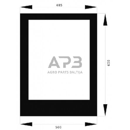 Priekinis kabinos stiklas apatinis 7700071501N Priekinis kabinos stiklas apatinis 7700071501N