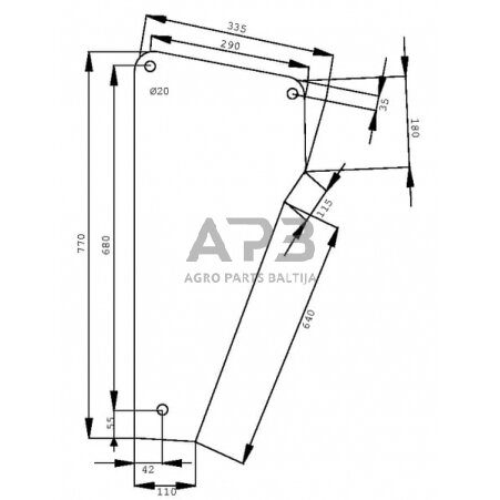Priekinis kabinos stiklas apatinis SDF 04375964 Priekinis kabinos stiklas apatinis SDF 04375964