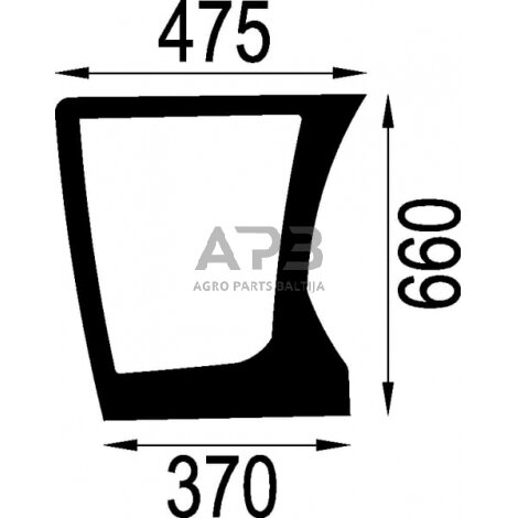 Priekinis kabinos stiklas apatinis SDF 001064020 Priekinis kabinos stiklas apatinis SDF 001064020