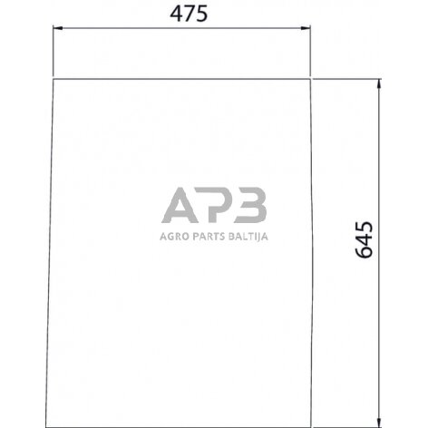 Priekinis kabinos stiklas apatinis 0011171691N Priekinis kabinos stiklas apatinis 0011171691N