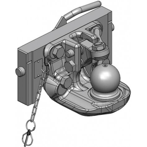 Priekabos prikabinimas su rutuliu K80 320mm Scharmüller 03632041A02 1