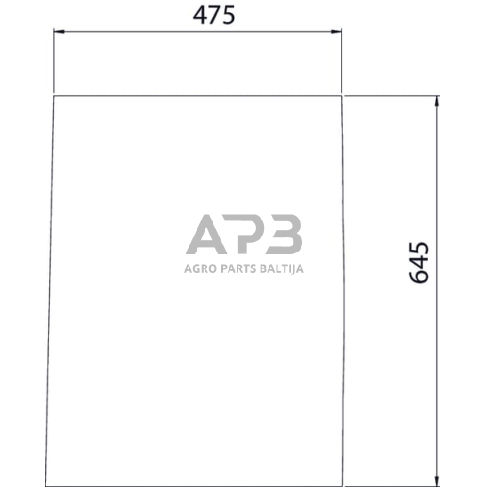 Priekinis kabinos stiklas apatinis 0011171681N Priekinis kabinos stiklas apatinis 0011171681N