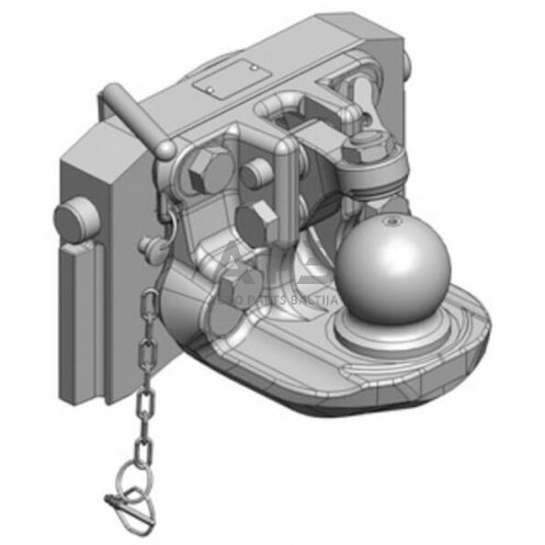 Priekabos prikabinimas su rutuliu K80 320mm Scharmüller 03632046A02 1 Priekabos prikabinimas su rutuliu K80 320mm Scharmüller 03632046A02 1