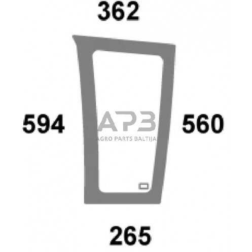 Priekinis kabinos stiklas apatinis 916811040071N Priekinis kabinos stiklas apatinis 916811040071N