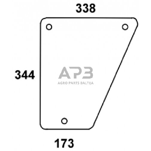 Priekinis kabinos stiklas apatinis l/r D8050 Priekinis kabinos stiklas apatinis l/r D8050