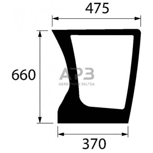 Priekinis kabinos stiklas apatinis 4429882N Priekinis kabinos stiklas apatinis 4429882N