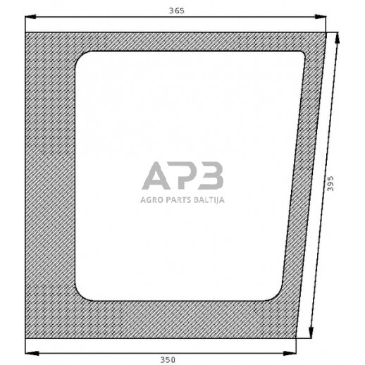 Priekinis kabinos stiklas apatinis Agco V31515510 Priekinis kabinos stiklas apatinis Agco V31515510