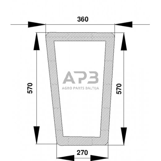 Priekinis kabinos stiklas apatinis 816810040060N Priekinis kabinos stiklas apatinis 816810040060N