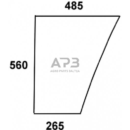 Priekinis kabinos stiklas apatinis L62577N Priekinis kabinos stiklas apatinis L62577N