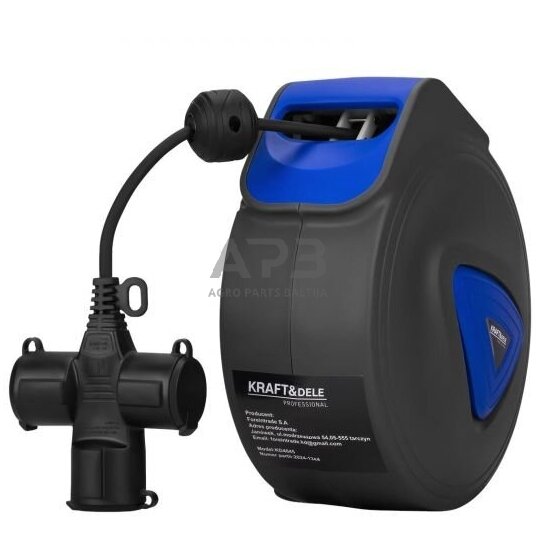 Prailgintuvas su automatine rite 15m 3Gx1.5mm 250V 4 Prailgintuvas su automatine rite 15m 3Gx1.5mm 250V 4