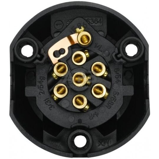 Priekabos rozetė 8 kontaktų Hella 8JB001943011 3 Priekabos rozetė 8 kontaktų Hella 8JB001943011 3