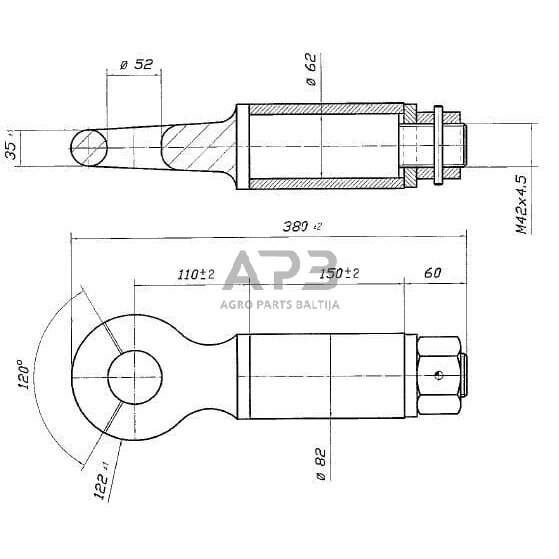 Priekabos sukabinimo kilpa apvali OTO49 1 Priekabos sukabinimo kilpa apvali OTO49 1