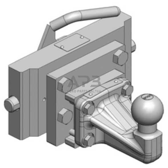 Priekabos prikabinimas su rutuliu K50 241 mm Scharmüller 03624103A11 1