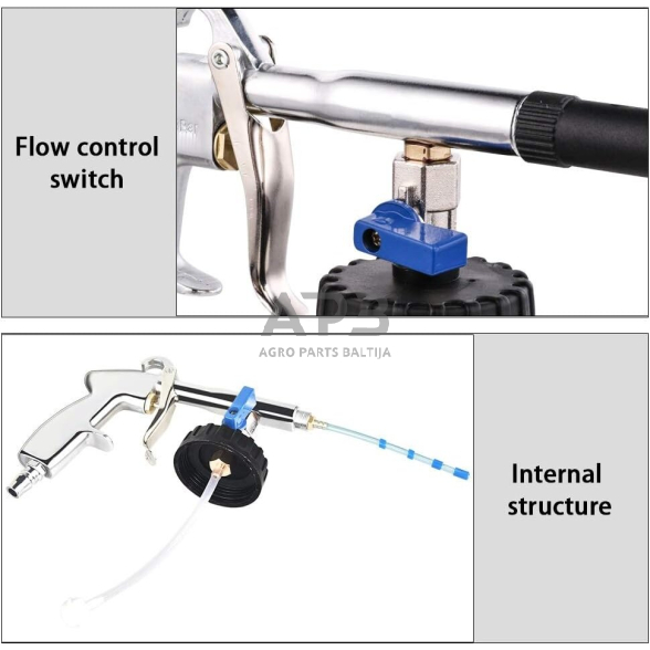 Praplovimo pistoletas (plačiu antgaliu) su bakeliu 4 Praplovimo pistoletas (plačiu antgaliu) su bakeliu 4