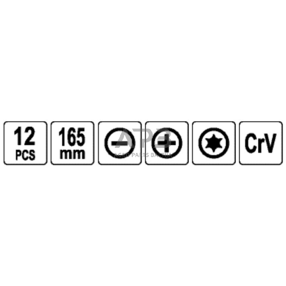 Precizinių atsuktuvų rinkinys su kabliukais (12vnt) 1