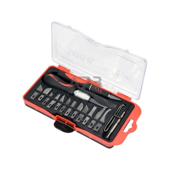 Precizinių peiliukų rinkinys 16vnt. 1 Precizinių peiliukų rinkinys 16vnt. 1