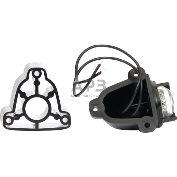 Priekabos numerio apšvietimo LED žibintas 12/24V, 76x58x42mm, Waś 1400697200 2 Priekabos numerio apšvietimo LED žibintas 12/24V, 76x58x42mm, Waś 1400697200 2