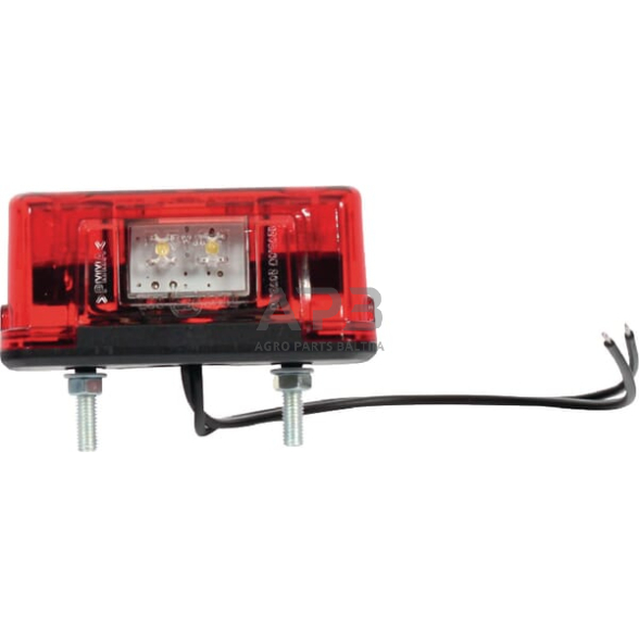 Priekabos numerio apšvietimo žibintas 12/24V, 125x145mm, Waś 1400300451 1 Priekabos numerio apšvietimo žibintas 12/24V, 125x145mm, Waś 1400300451 1