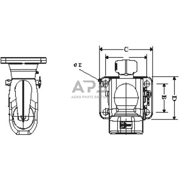 Priekabos prikabinimas su rutuliu Cramer Walterscheid 8002902 2