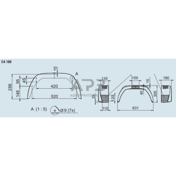 Priekabos purvasaugis AL-KO EA180, 1258622 3 Priekabos purvasaugis AL-KO EA180, 1258622 3