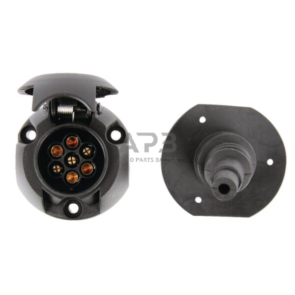 Priekabos rozetė 7 kontaktų atspari vandeniui ERICH JAEGER 101298JAE 1 Priekabos rozetė 7 kontaktų atspari vandeniui ERICH JAEGER 101298JAE 1