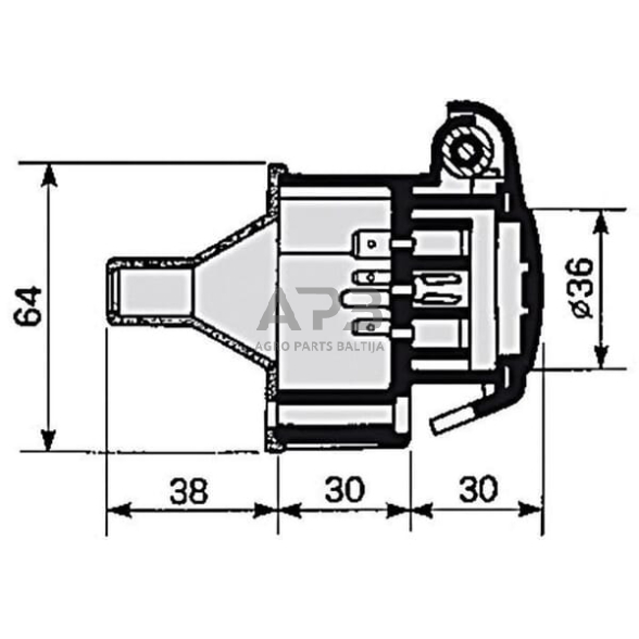 Priekabos rozetė 7 kontaktų Cobo 25008100 6 Priekabos rozetė 7 kontaktų Cobo 25008100 6