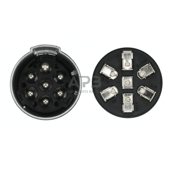 Priekabos rozetė 7 kontaktų Hella 8JB003833011 4 Priekabos rozetė 7 kontaktų Hella 8JB003833011 4