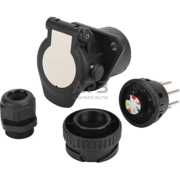 Priekabos rozetė 7 kontaktų Hella 8JB007645031 Priekabos rozetė 7 kontaktų Hella 8JB007645031