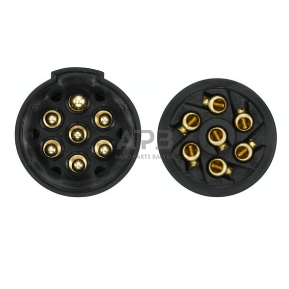 Priekabos rozetė 7 kontaktų Hella 8JB008085001 4 Priekabos rozetė 7 kontaktų Hella 8JB008085001 4