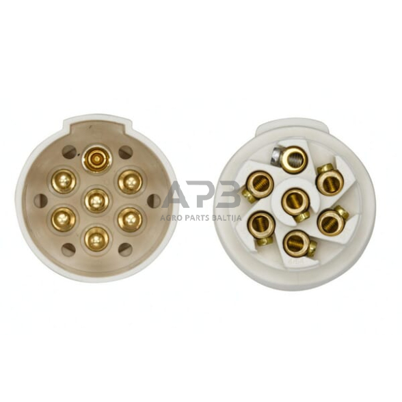 Priekabos rozetė 7 kontaktų Hella 8JB008085011 4 Priekabos rozetė 7 kontaktų Hella 8JB008085011 4