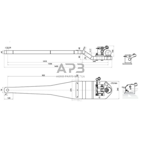 Priekabos sukabinimas su plokšte K80 Walterscheid 8003680 2 Priekabos sukabinimas su plokšte K80 Walterscheid 8003680 2