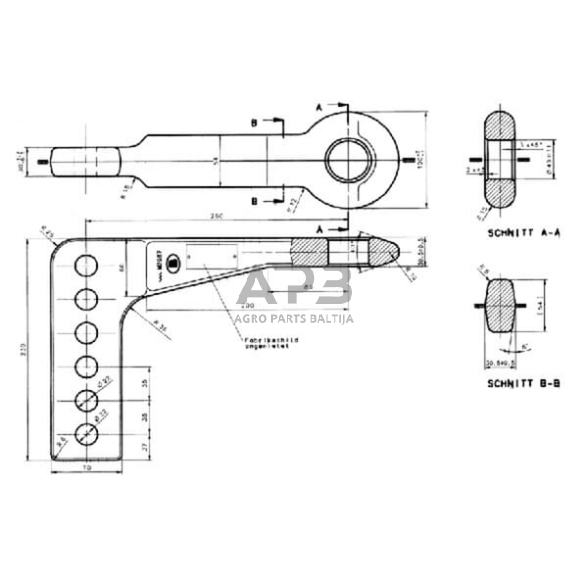 Priekabos sukabinimo kilpa kampinė Bernhofer Gesenkschmiede 30000113 1 Priekabos sukabinimo kilpa kampinė Bernhofer Gesenkschmiede 30000113 1