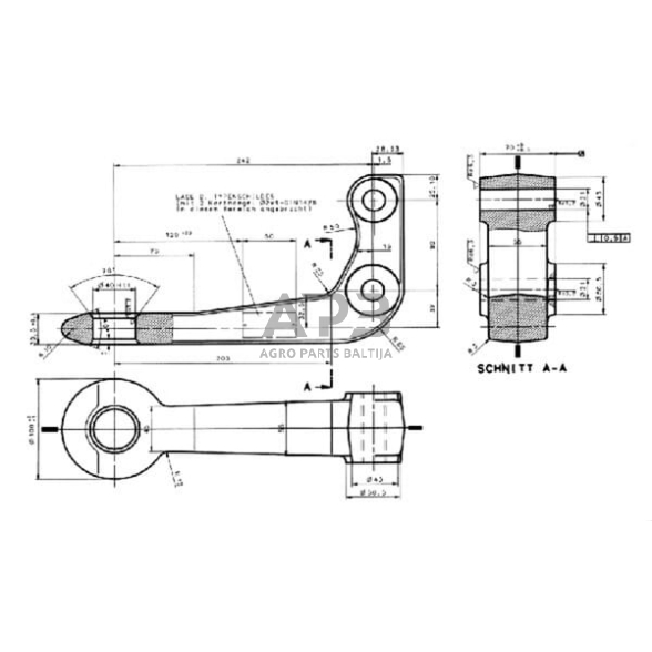 Priekabos sukabinimo kilpa kampinė Bernhofer Gesenkschmiede 74054-40D, 225000021 2 Priekabos sukabinimo kilpa kampinė Bernhofer Gesenkschmiede 74054-40D, 225000021 2