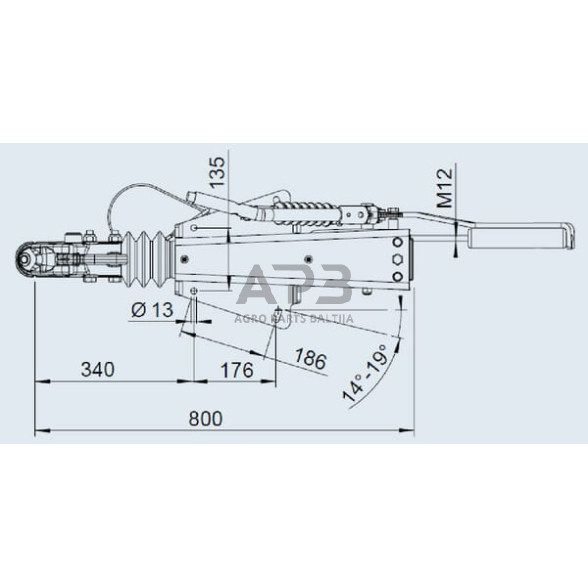 Priekabos sukabinimo komplektas AL-KO V 2.8VB1/-C, 1251555 1 Priekabos sukabinimo komplektas AL-KO V 2.8VB1/-C, 1251555 1
