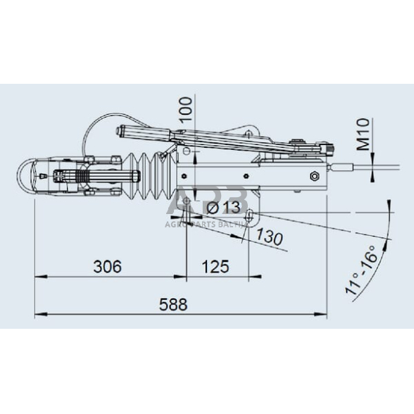 Priekabos sukabinimo komplektas AL-KO V 90 S/3, 1251911 4 Priekabos sukabinimo komplektas AL-KO V 90 S/3, 1251911 4