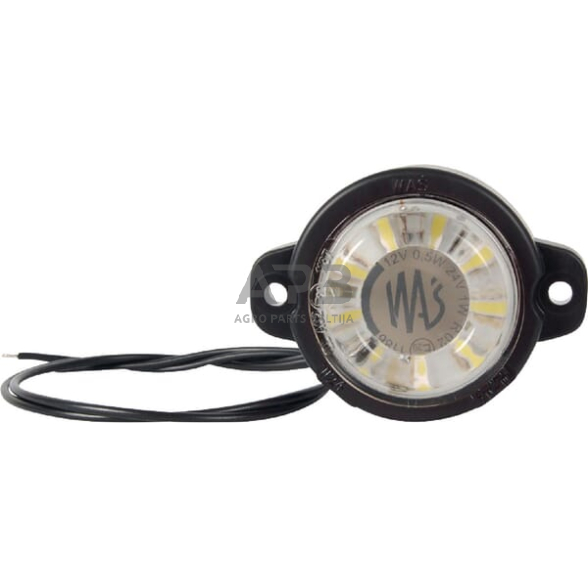 Priekabos žymeklio LED lemputė 12/24V, 80x60mm, Waś 1400300519 1 Priekabos žymeklio LED lemputė 12/24V, 80x60mm, Waś 1400300519 1