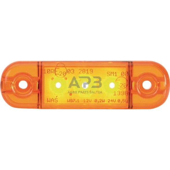 Priekabos žymeklio LED lemputė 12/24V, 84x24mm, Waś 1400300708 1 Priekabos žymeklio LED lemputė 12/24V, 84x24mm, Waś 1400300708 1