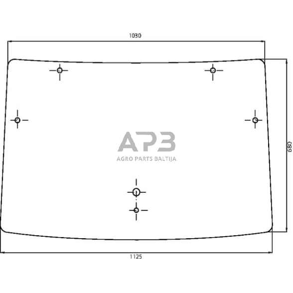 Priekinis kabinos stiklas 00097702040N Priekinis kabinos stiklas 00097702040N