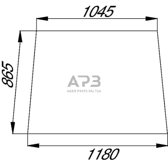 Priekinis kabinos stiklas 3582160M2N Priekinis kabinos stiklas 3582160M2N