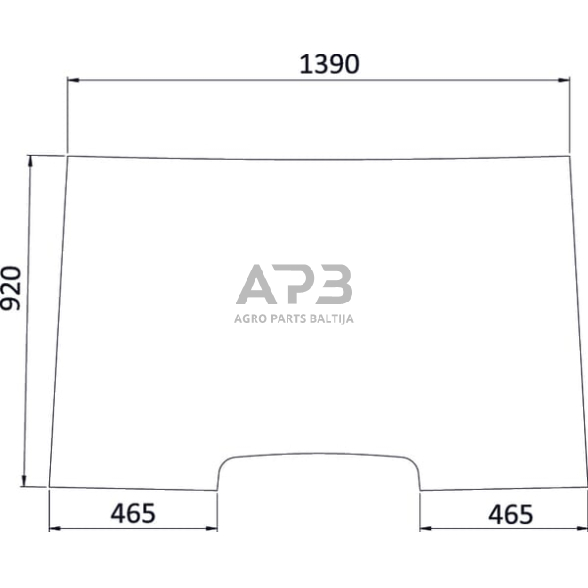 Priekinis kabinos stiklas 7700035820N Priekinis kabinos stiklas 7700035820N