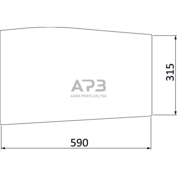 Priekinis kabinos stiklas apatinis 3902150M1N Priekinis kabinos stiklas apatinis 3902150M1N