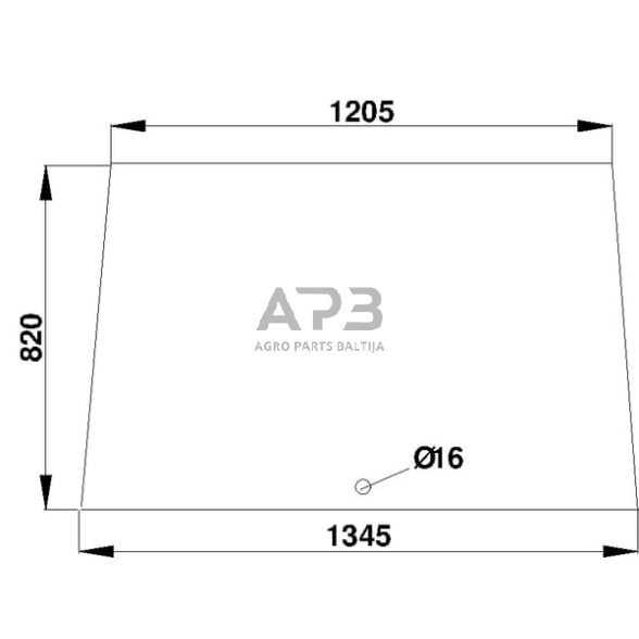 Priekinis kabinos stiklas D520486 Priekinis kabinos stiklas D520486