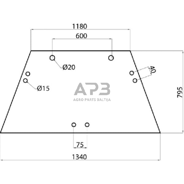 Priekinis kabinos stiklas L78726N Priekinis kabinos stiklas L78726N