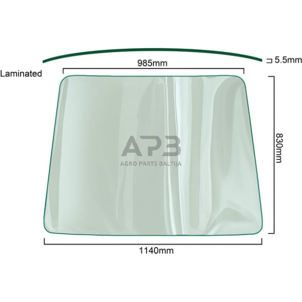 Priekinis kabinos stiklas Vapormatic VPM7094 Priekinis kabinos stiklas Vapormatic VPM7094