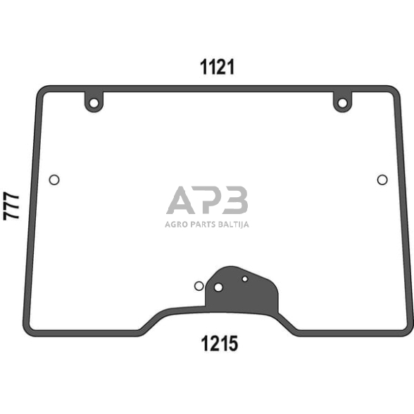 Priekinis kabinos stiklas viršutinis 00205959010N Priekinis kabinos stiklas viršutinis 00205959010N