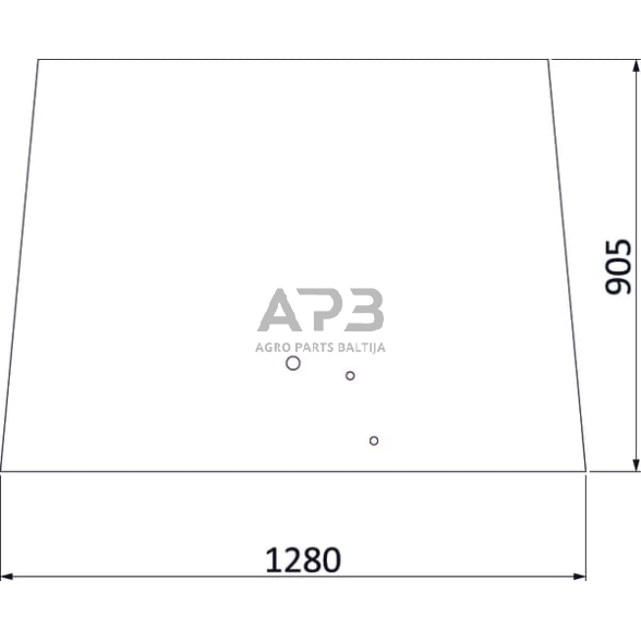 Priekinis kabinos stiklas viršutinis 3777602M2N Priekinis kabinos stiklas viršutinis 3777602M2N